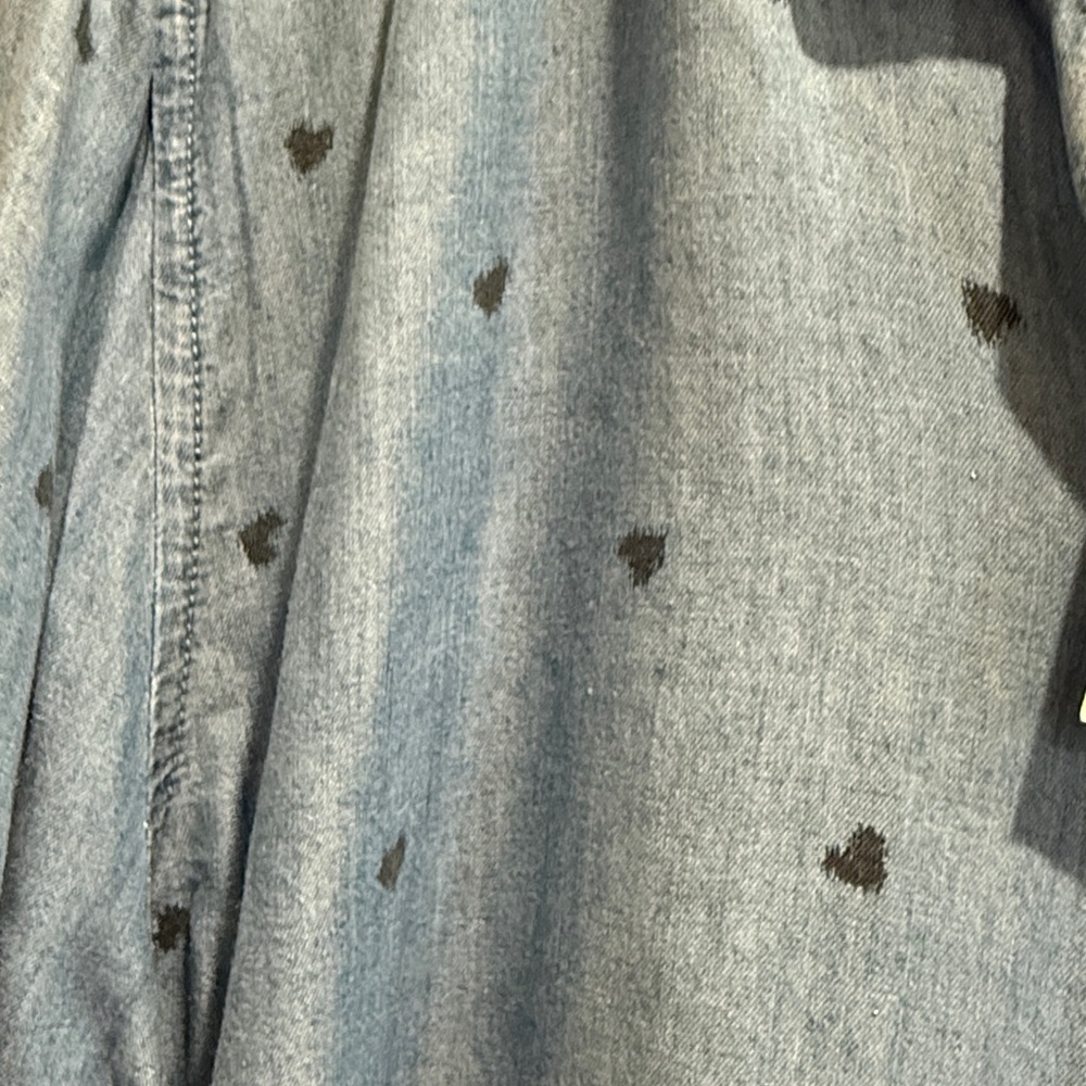 beachlunchlounge Denim Blue Button Down Shirt - Picture 5 of 7